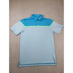 Straight Down Polo Shirt Mens 2XL Purple Camo Performance‎ Stretch Golf Logo Dad